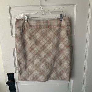 The Limited Plaid Pencil Skirt